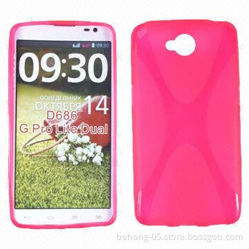 X-shaped TPU Case for LG D686, Customized Color are Accepted, 500pcs/Color